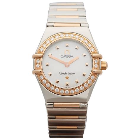 omega constellation watch with diamonds